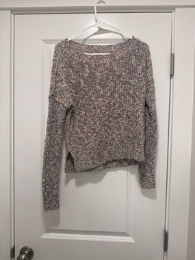 Abercrombie & Fitch Multitone Marled Scoopneck Sweater